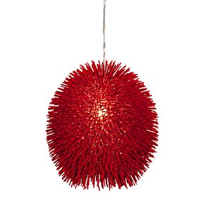 Urchin One Light Pendant in Super Red by Varaluz