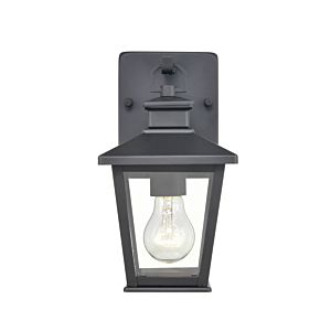 Bellmon One Light Outdoor Hanging Lantern in Powder Coat Black by Millennium