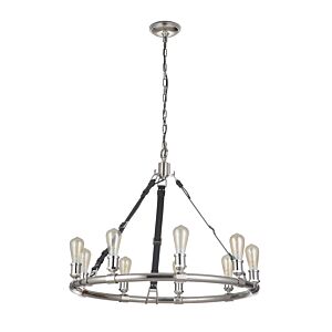 Craftmade Gallery Huxley 9-Light Chandelier in Polished Nickel