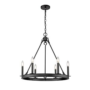 Z-Lite Barclay 6-Light Chandelier In Matte Black