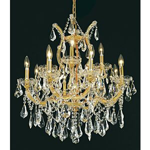 Maria Theresa 13-Light Chandelier in Gold