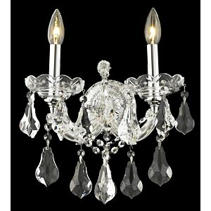 Maria Theresa 2-Light Wall Sconce in Chrome