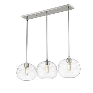 Z-Lite Harmony 3-Light Linear Pendant Light In Brushed Nickel