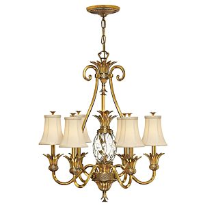 Hinkley Plantation 7-Light Pendant In Burnished Brass