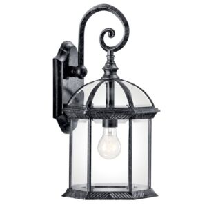 Barrie 1-Light LED Outdoor Wall Mount in Black