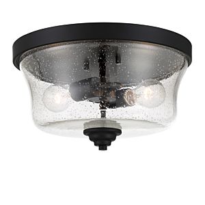 Shyloh Two Light Flush Mount in Coal by MinkaLavery