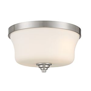 Minka Lavery Shyloh 2 Light Ceiling Light in Brushed Nickel