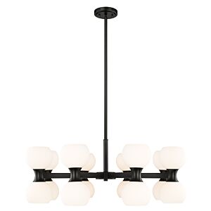 Artemis 16-Light Chandelier in Matte Black