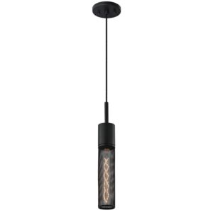 Urban Edge One Light Pendant in Textured Black by Sonneman