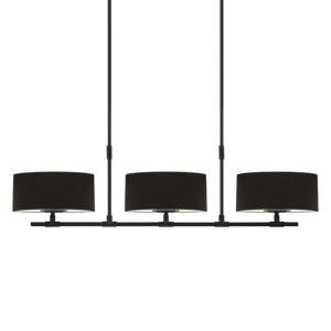 Soho Six Light Pendant in Satin Black by Sonneman