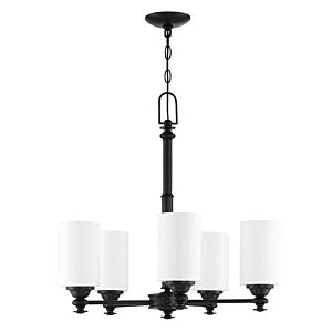 Craftmade Dardyn 5-Light Transitional Chandelier in Espresso