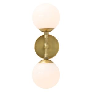 Arteriors Polaris 17 Inch 2 Light Sconce in Antique Brass