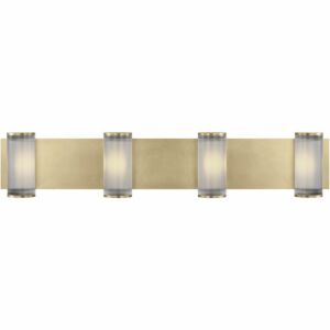 Esfera X-Large 4-Light Integrated LED Wall Sconce in Natural Brass