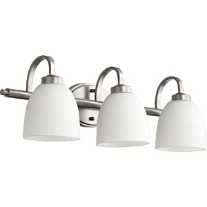 Reyes 3-Light Bathroom Vanity Light in Classic Nickel