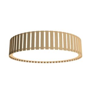 Slatted LED Ceiling Mount in Maple