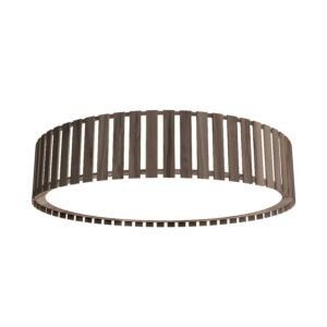 Slatted LED Ceiling Mount in American Walnut