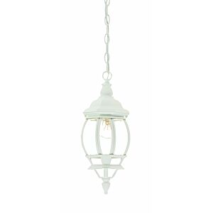 Chateau 1-Light Textured White Hanging Light