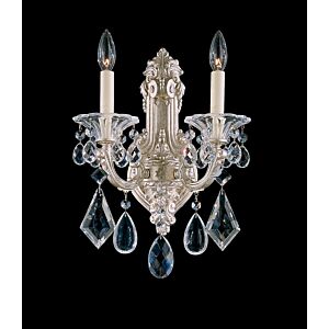 La Scala Two Light Wall Sconce in Etruscan Gold by Schonbek