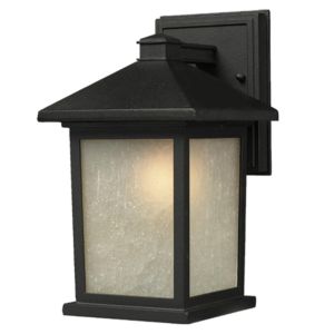 Z-Lite Holbrook 1-Light Outdoor Wall Sconce In Black