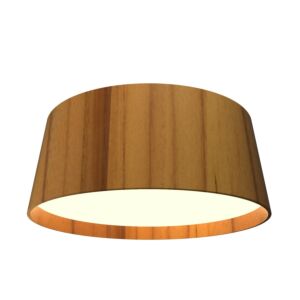 Conical LED Ceiling Mount in Teak