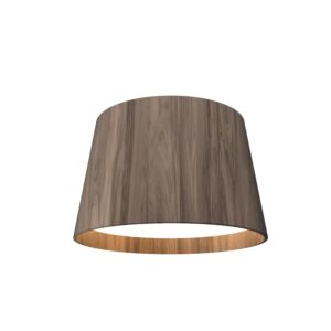 Conical LED Ceiling Mount in American Walnut