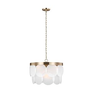 Mellita 6-Light Pendant in Satin Brass