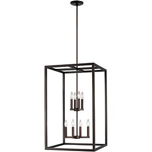 Sea Gull Moffet Street 8 Light Foyer Light in Bronze