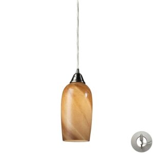 Sandstone  Mini Pendant in Satin Nickel by ELK Home