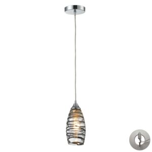 Twister 1-Light Mini Pendant in Polished Chrome