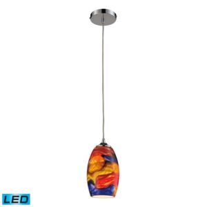 Surrealist 1-Light LED Mini Pendant in Polished Chrome