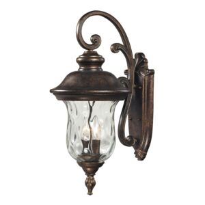 Lafayette 3-Light Outdoor Wall Sconce in Regal Bronze