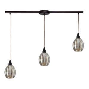 Danica 3-Light Pendant in Oiled Bronze