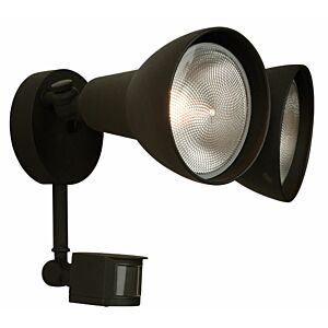 Craftmade Bullets And Floods Dual Flood Light with Motion Sensor in Textured Matte Black