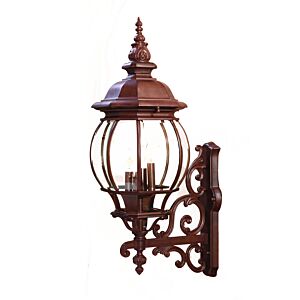 Chateau 4-Light Burled Walnut Wall Light