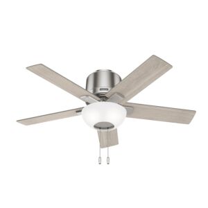 Fitzgerald 3-Light 44" Ceiling Fan in Brushed Nickel