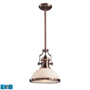 Chadwick 1-Light LED Pendant in Antique Copper