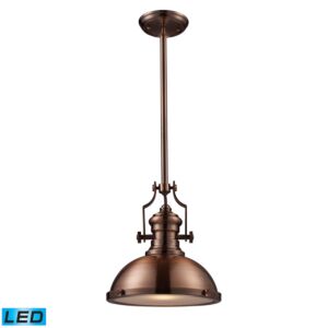 Chadwick 1-Light LED Pendant in Antique Copper