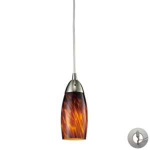 Milan 1-Light Mini Pendant in Satin Nickel