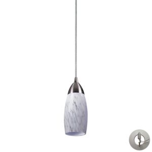 Milan 1-Light Mini Pendant in Satin Nickel