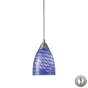 Arco Baleno 1-Light Mini Pendant in Satin Nickel