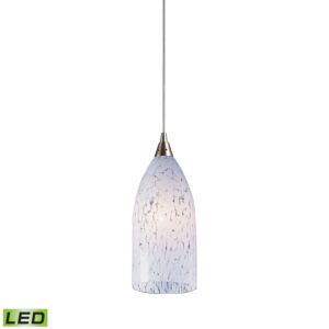 Verona 1-Light LED Mini Pendant in Satin Nickel