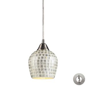 Fusion 1-Light Mini Pendant in Satin Nickel