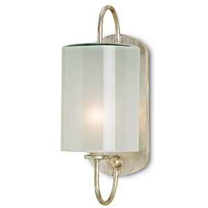 Glacier  Wall Sconce in Silver Leaf by Currey and Company