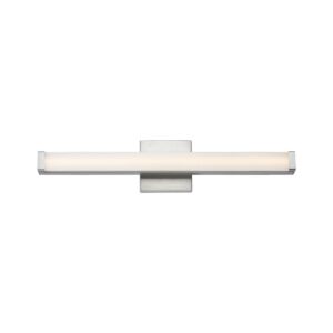 Spec 1-Light LED Bathroom Vanity Light Bar in Satin Nickel