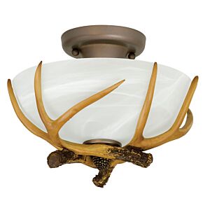 Craftmade Antler Ceiling Light in European Bronze