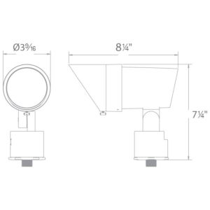 5212 LED Landscape Accent Light in Bronze on Aluminum by W.A.C. Lighting