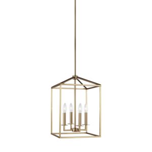 Perryton 4-Light Hall / Foyer in Satin Brass