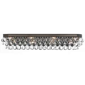 Calypso 8-Light Bathroom Vanity Light in Vibrant Bronze