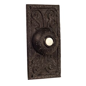 Push Button Surface Mount LED Lighted Push Button in Weathered Black by Craftmade