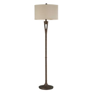 Martcliff 1-Light Floor Lamp in Burnished Bronze